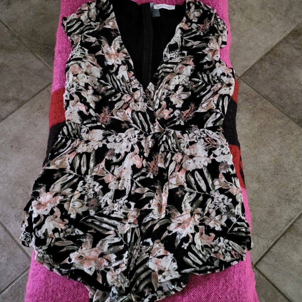 Honey Punch Floral Romper